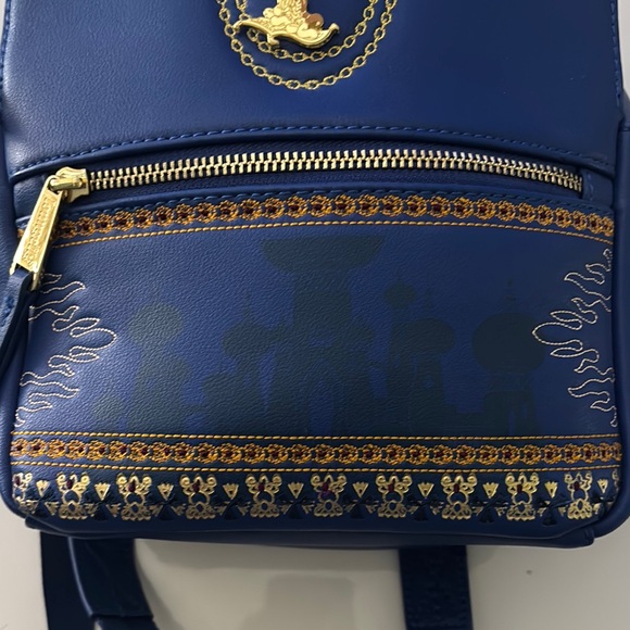 NEW Disney Aladin Loungefly Backpack with Gold Accents main image 7